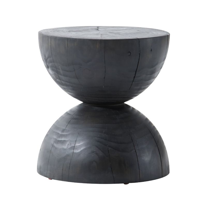 Aliza End Table Black Pine 15.50&quot;w x 15.50&quot;d x 17.00&quot;h