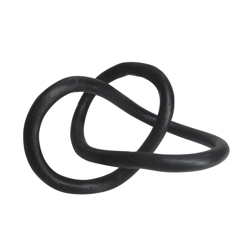 Black Artisan Metal Knot 9"
