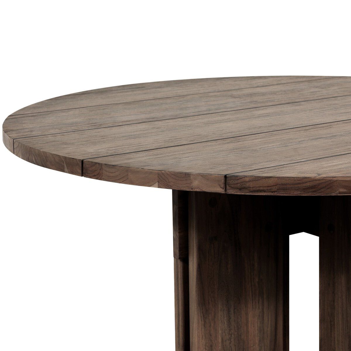 Round Teak Outdoor D/T - 60.00&quot;w x 60.00&quot;d x 30.00&quot;h