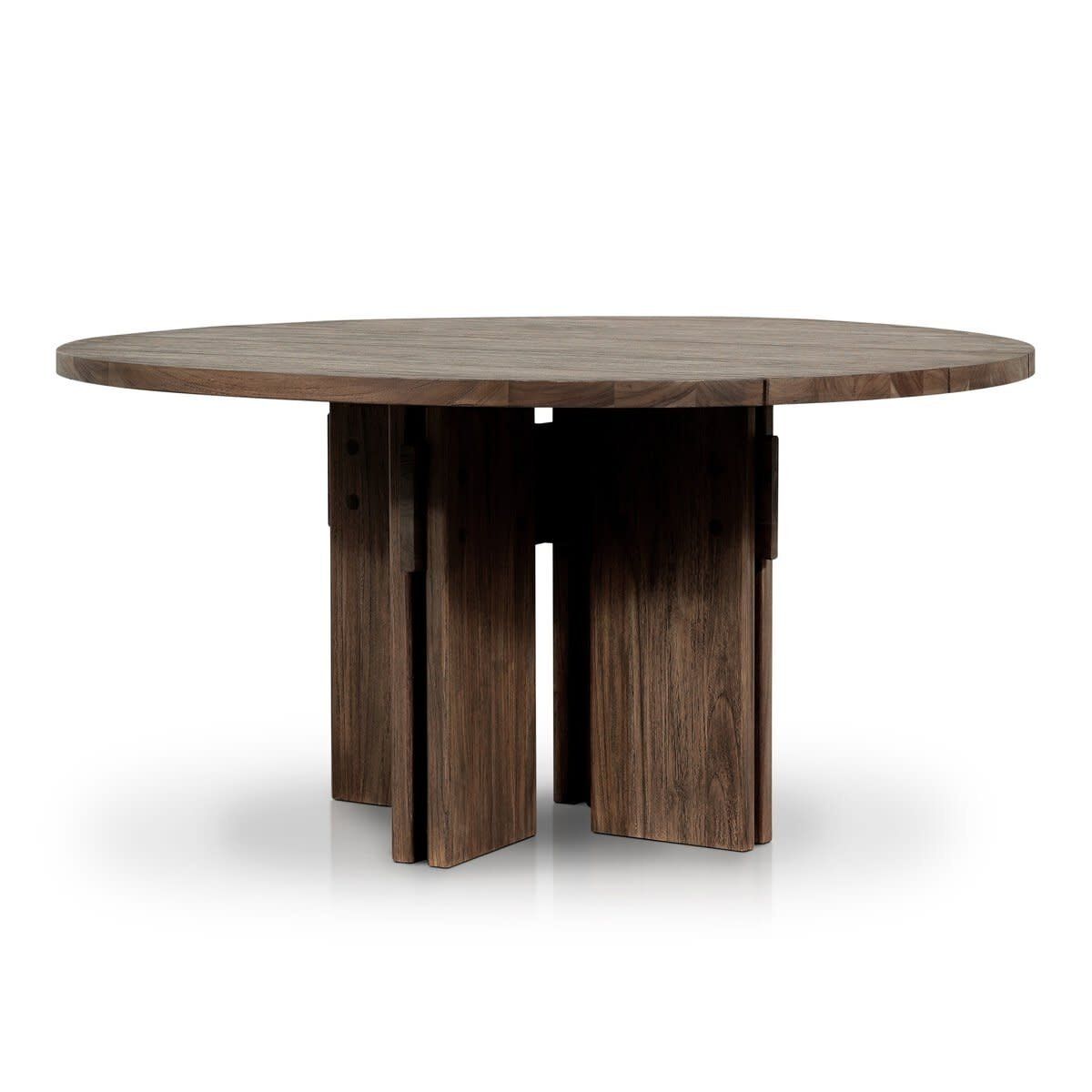 Round Teak Outdoor D/T - 60.00&quot;w x 60.00&quot;d x 30.00&quot;h