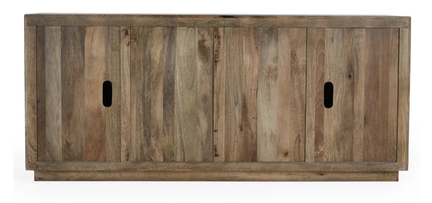 MERCURY 4DR SIDEBOARD BLACK/BROWN 84 X 18 X 36