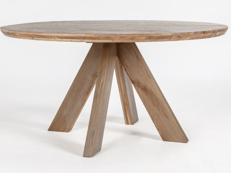 RODNEY 60&quot; ROUND DINING TABLE NATURAL 60 W X 30 H