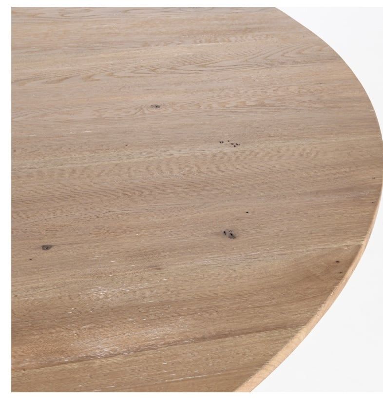 RODNEY 60&quot; ROUND DINING TABLE NATURAL 60 W X 30 H