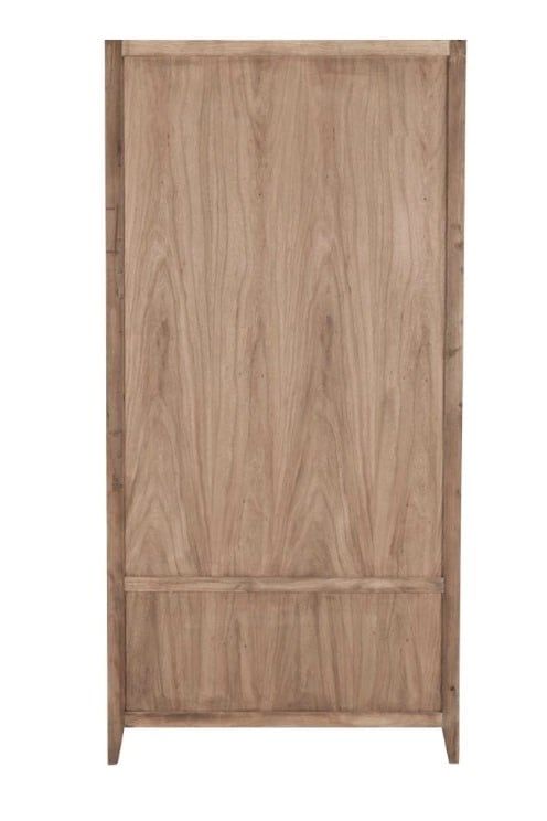 SIMON TALL CABINET ANTIQUE CREAM 43 X 17 X 87