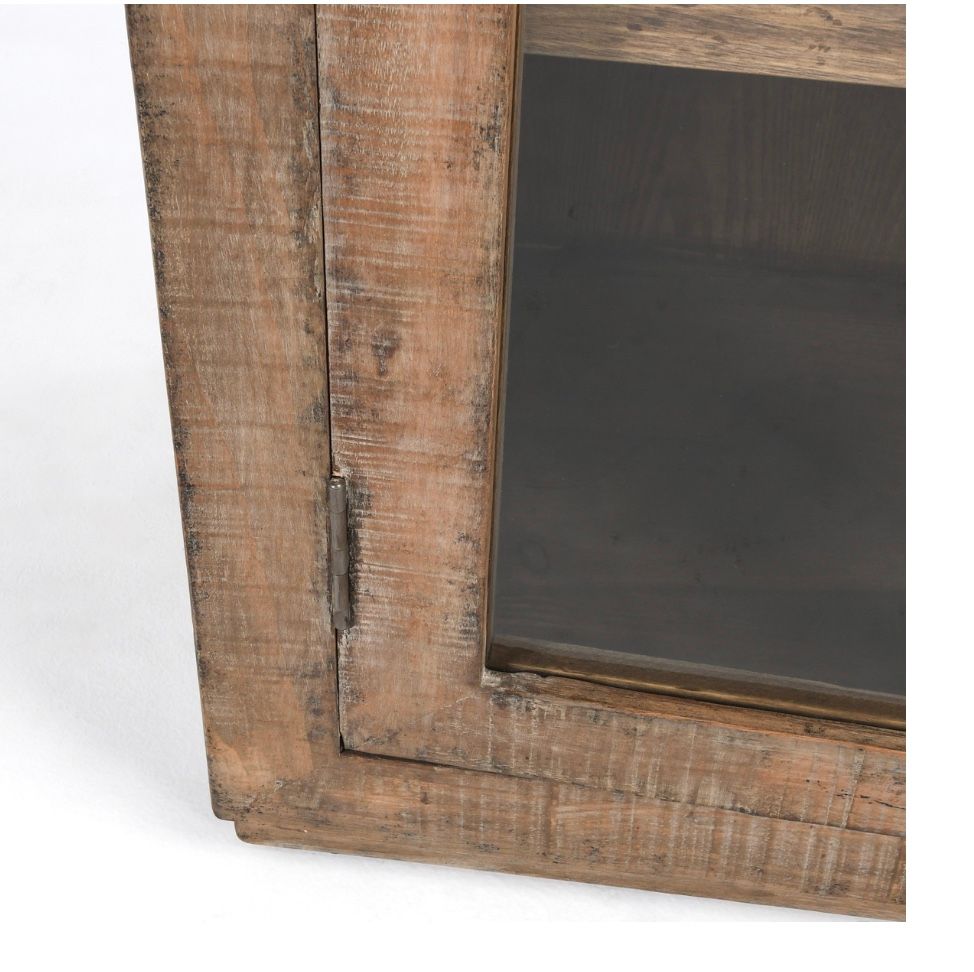 ALIDA TALL CABINET ANTIQUE BROWN 45 X 18 X 90.55