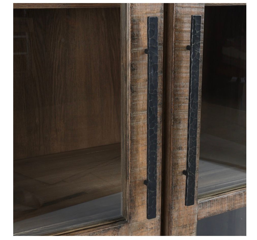 ALIDA TALL CABINET ANTIQUE BROWN 45 X 18 X 90.55