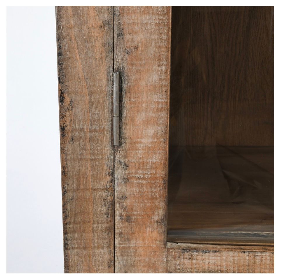 ALIDA TALL CABINET ANTIQUE BROWN 45 X 18 X 90.55