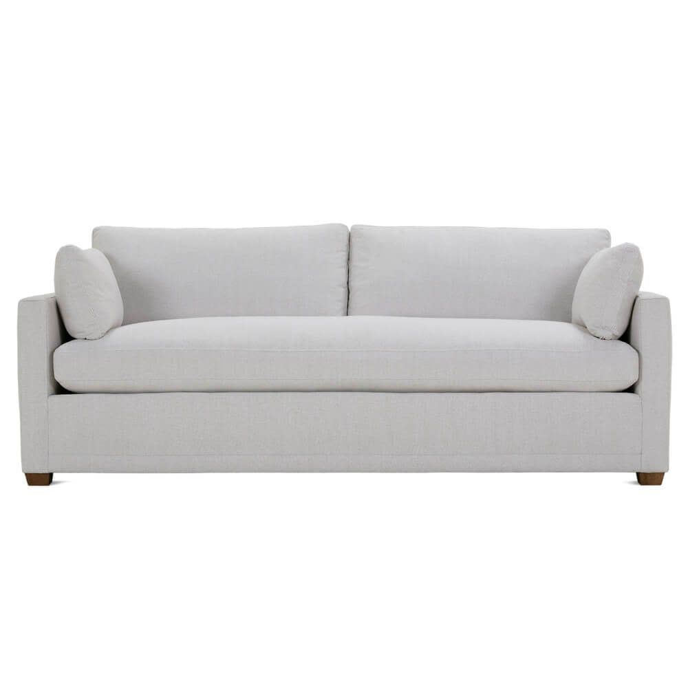 Quick Ship! Sylvie Upholstered Sofa-110CR-19 Latte -L 88 x W39H35 Express