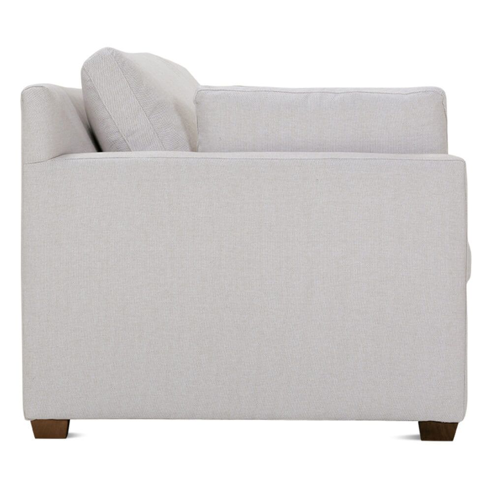 Quick Ship! Sylvie Upholstered Sofa-110CR-19 Latte -L 88 x W39H35 Express