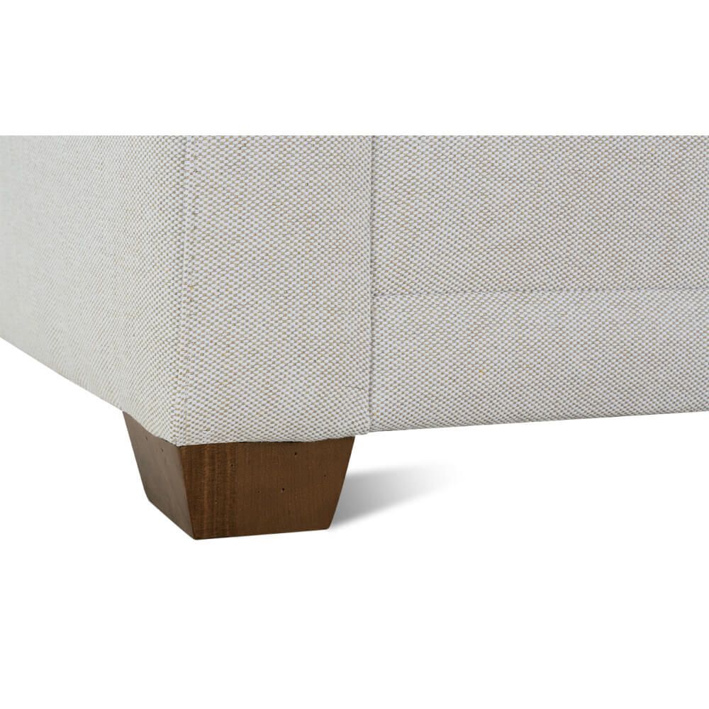 Quick Ship! Sylvie Upholstered Sofa-110CR-19 Latte -L 88 x W39H35 Express