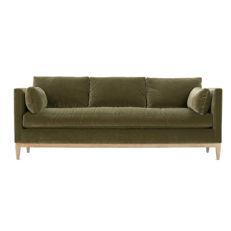 Quick Ship! Leo Velvet Sofa-3295-13 -W -L 86  W34  H 37 Express Grade CC