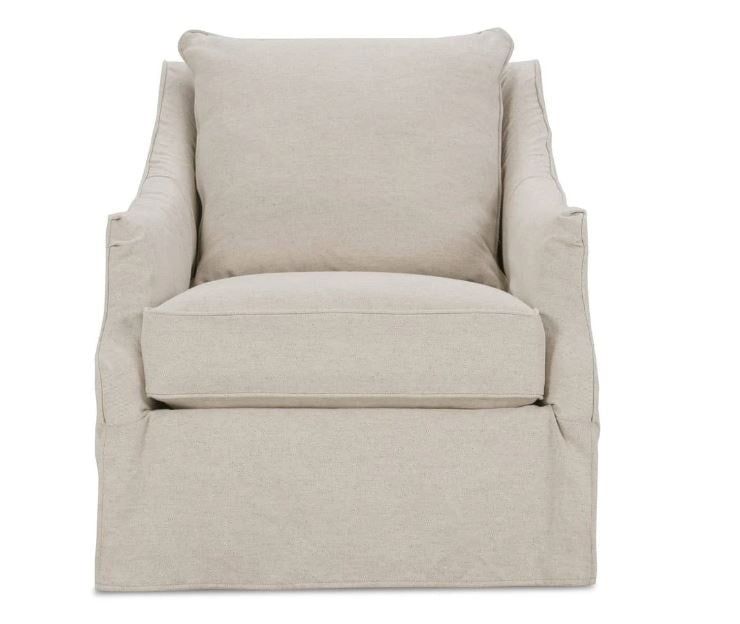 Kate Linen Slipcover Swivel-11615-19 (MM) 33&quot; x 39&quot; x 38&quot;H