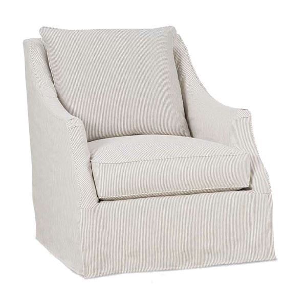 Kate Linen Slipcover Swivel-11615-19 (MM) 33&quot; x 39&quot; x 38&quot;H