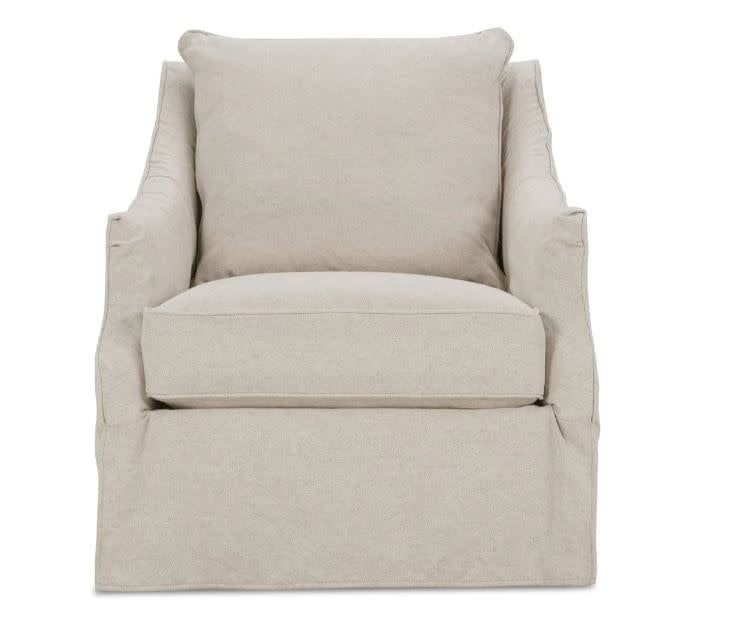 Kate Linen Slipcover Swivel-11615-19 (MM) 33&quot; x 39&quot; x 38&quot;H