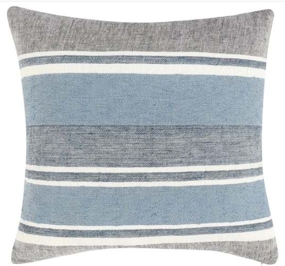 ST Lima Capri Blue/Dark Gray 22x22 pillow