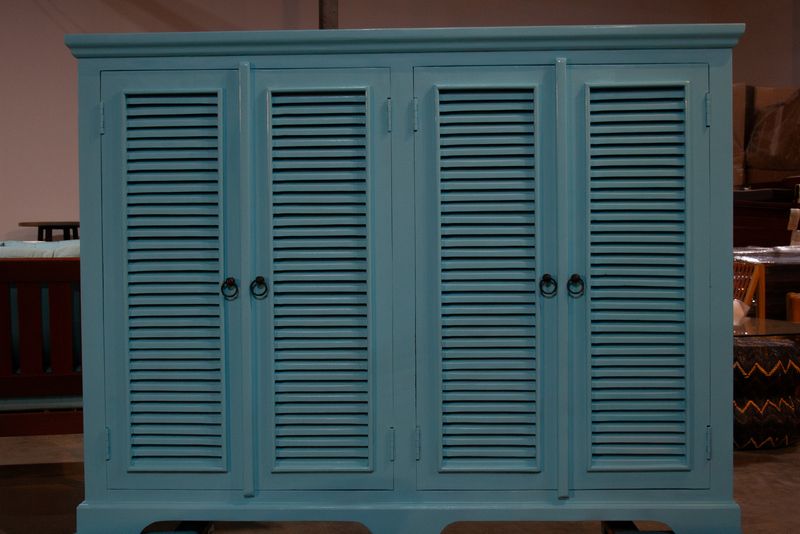 Shutter Cabinet-4 Door-64x16x48 As Is! Was 1568.No Add'l Disc