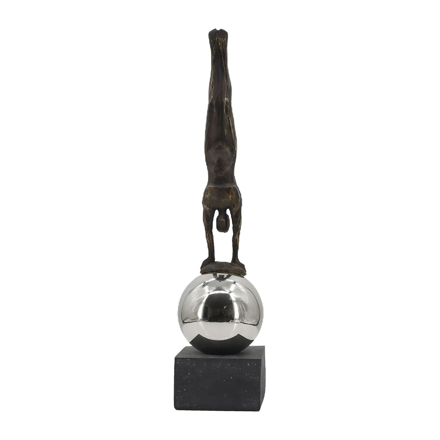 HANDSTAND WITH STEEL SPHERE	5 x 5 x 23