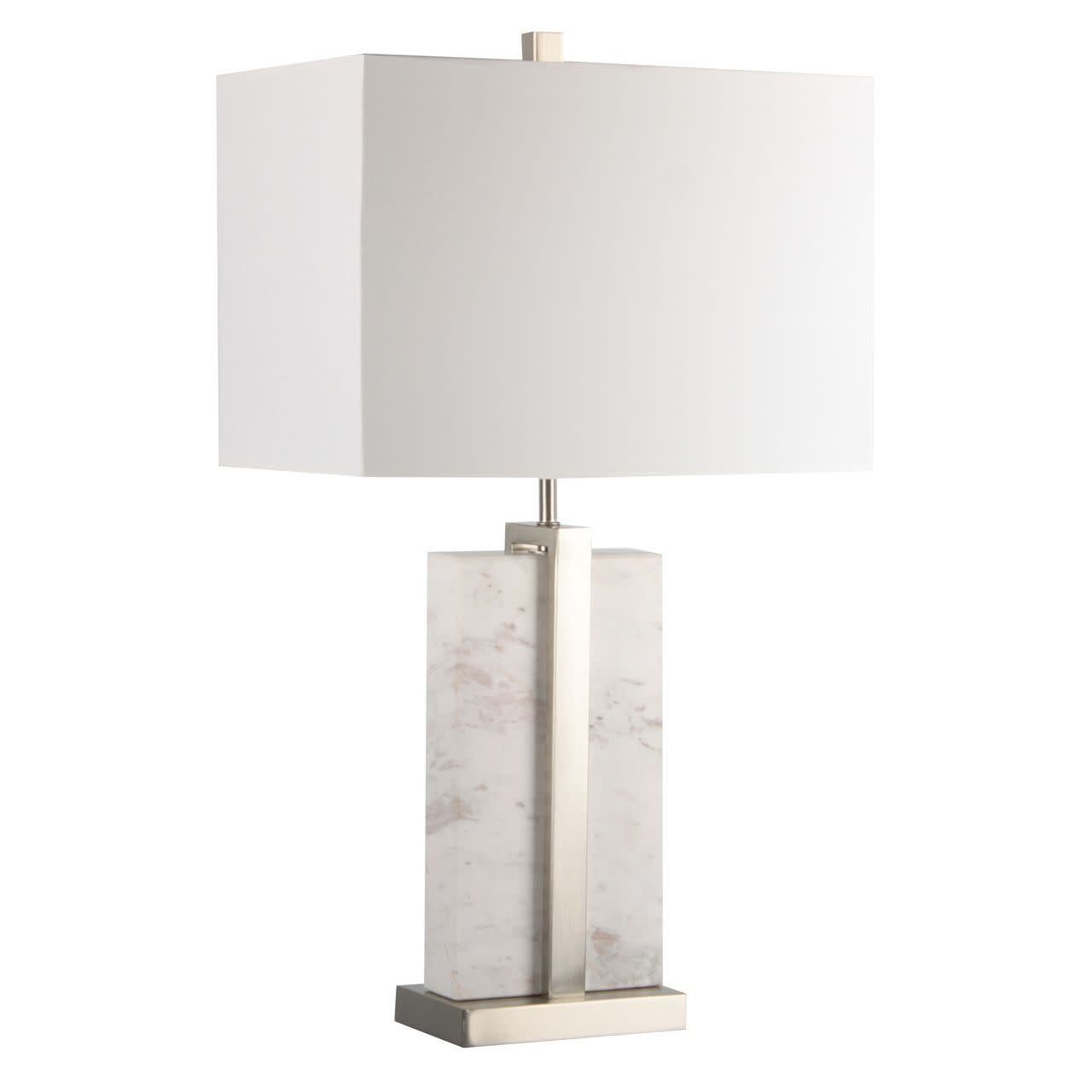 25&quot; COLLIN MARBLE TABLE LAMP, MULTI