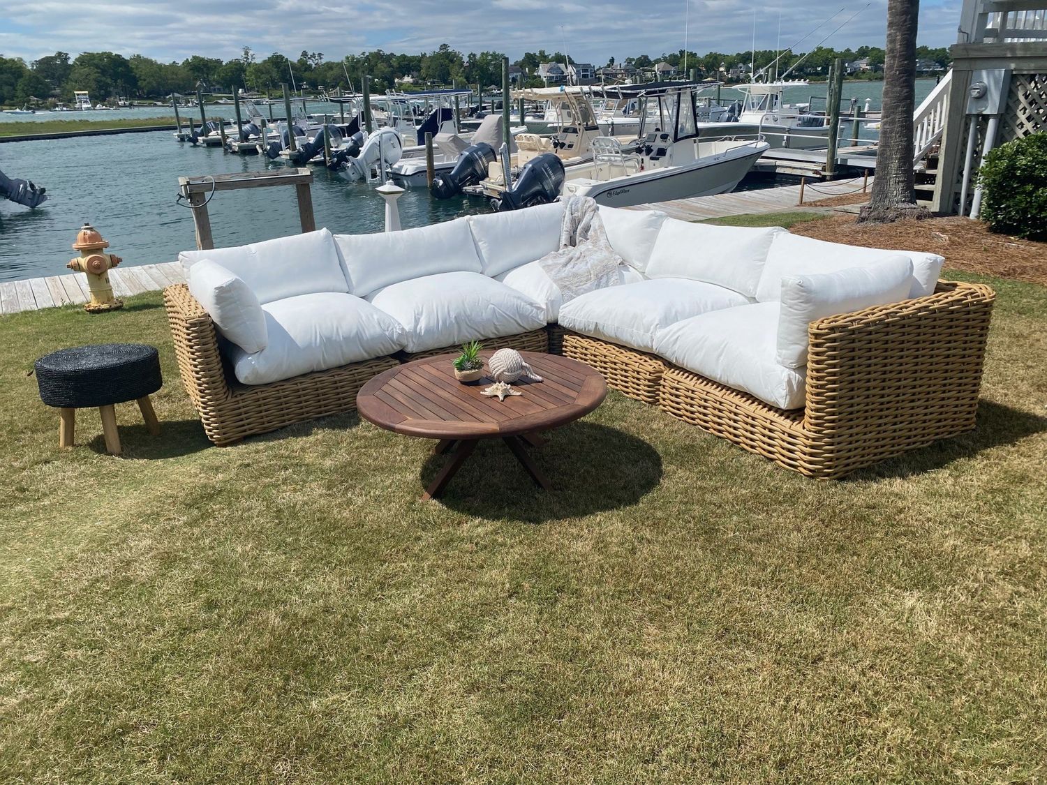 Luar Outdoor Corner Module/Outdoor Fabric-41x41x27 Clearance No other Disc.