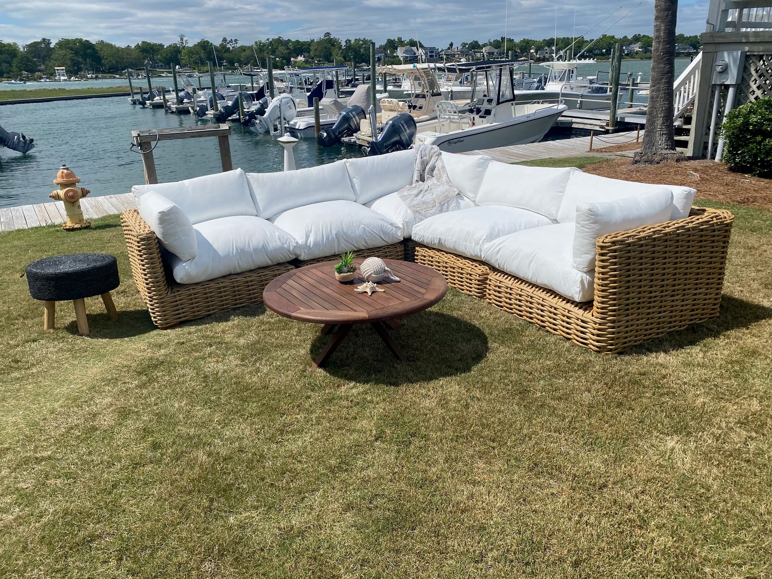 Luar Outdoor Corner Module/Outdoor Fabric-41x41x27 Clearance No other Disc.