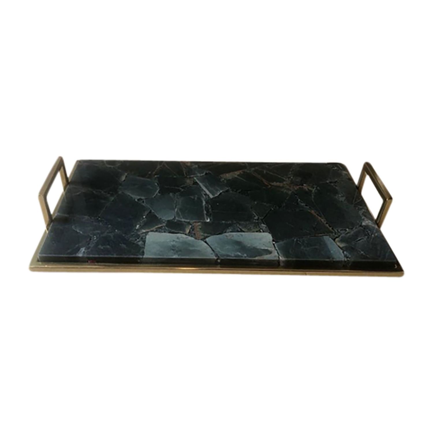 23&quot; TIMOR GREEN LARGE AGATE TRAY