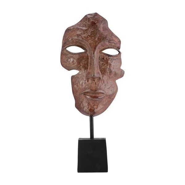 FACE SCULPTURE, METAL 10 x 4 x 21H