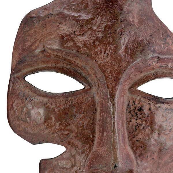 FACE SCULPTURE, METAL 10 x 4 x 21H