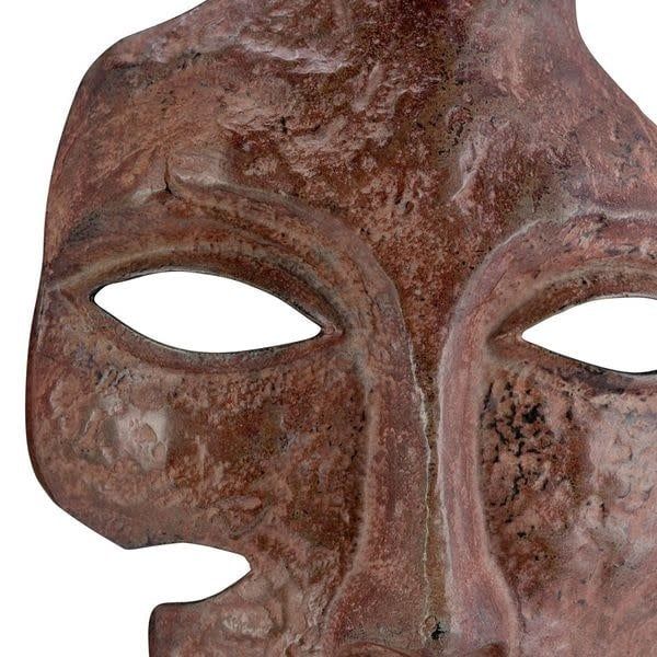 FACE SCULPTURE, METAL 10 x 4 x 21H