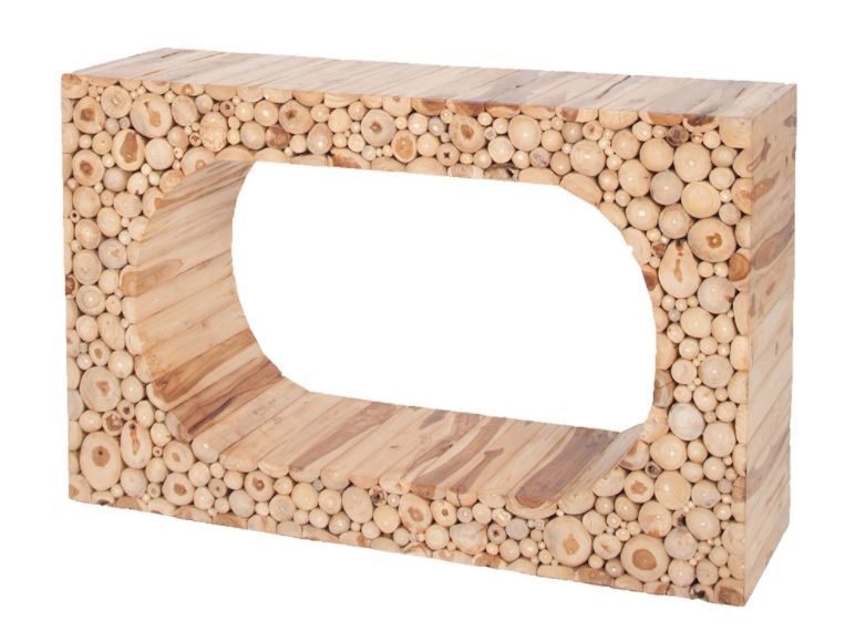 Teak Branch Console Table-42x16x32