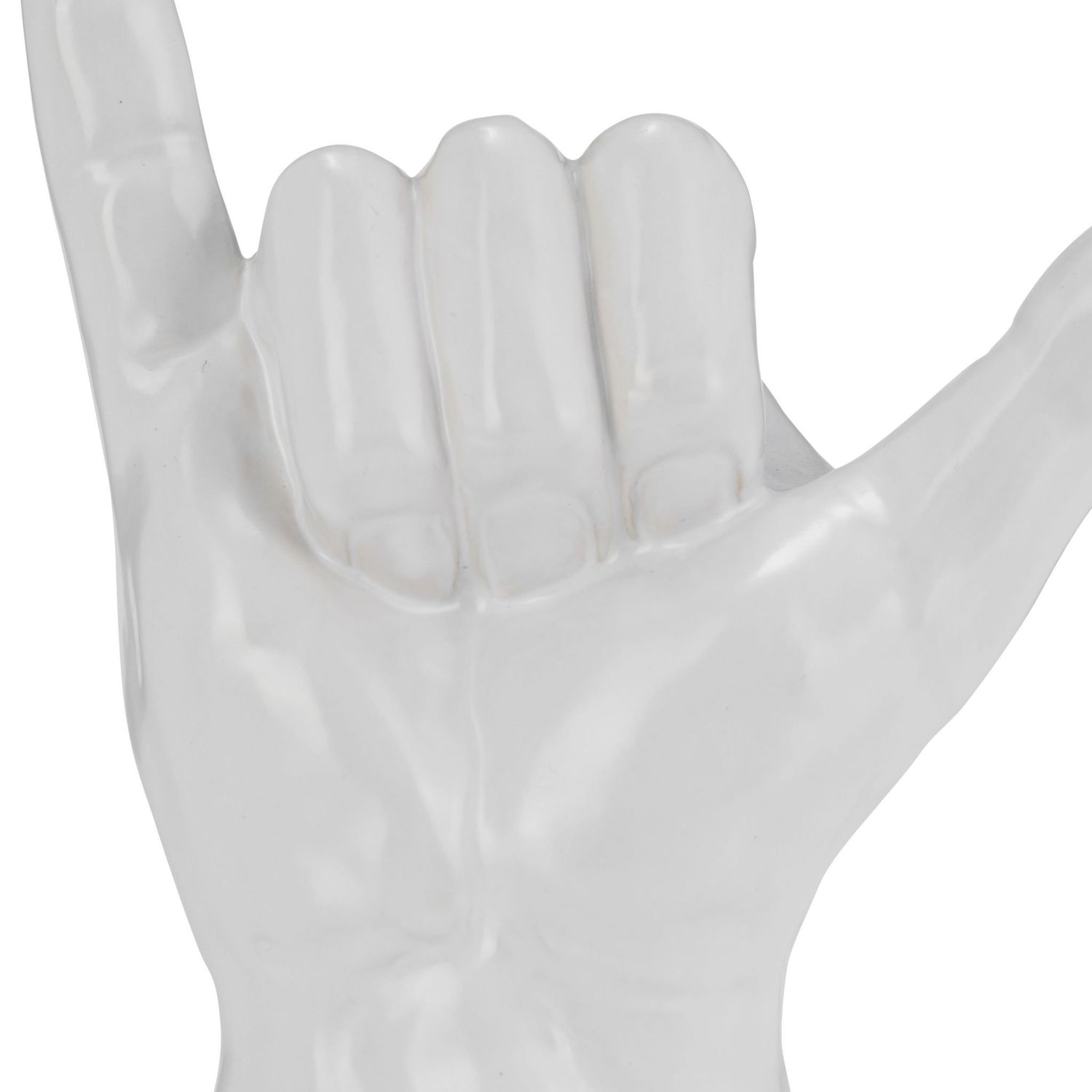 7H, HANG LOOSE HAND, WHITE