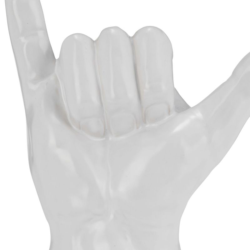 7H, HANG LOOSE HAND, WHITE