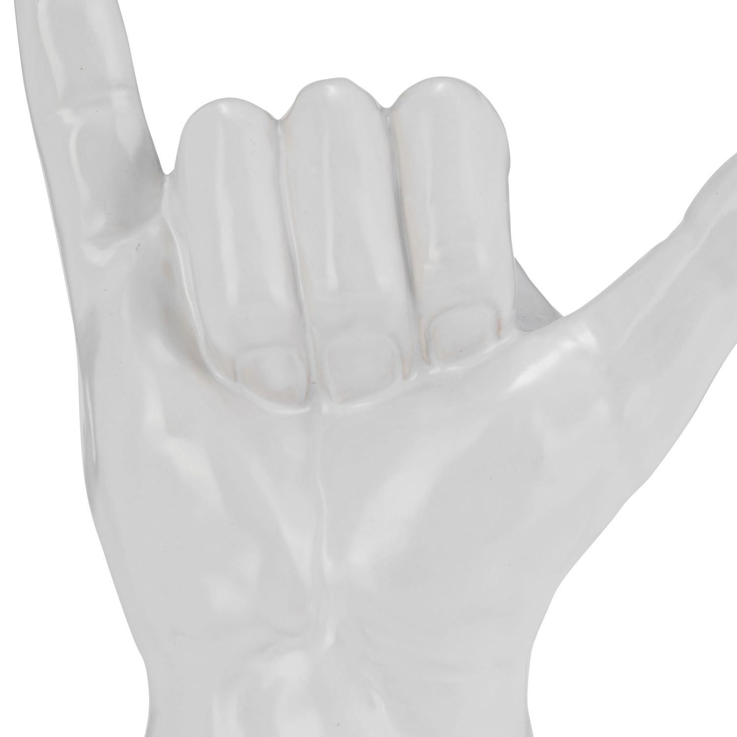 7H, HANG LOOSE HAND, WHITE