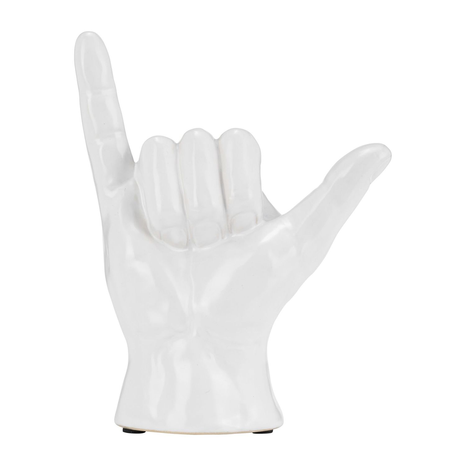 7H, HANG LOOSE HAND, WHITE