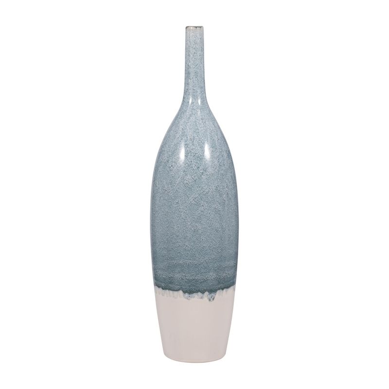 30&quot; KASHION LARGE BLUE CERAMIC VASE