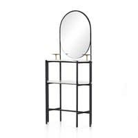 Juliet Entry Table-White Marble-35.5x15.5x74 Clearance no additional discount