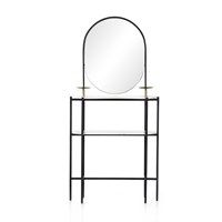Juliet Entry Table-White Marble-35.5x15.5x74 Clearance no additional discount