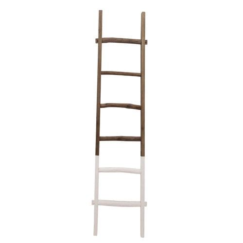 Wooden Decorative Ladder-2-Tone White
