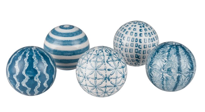 Orb 4&quot; Diameter Blue and White