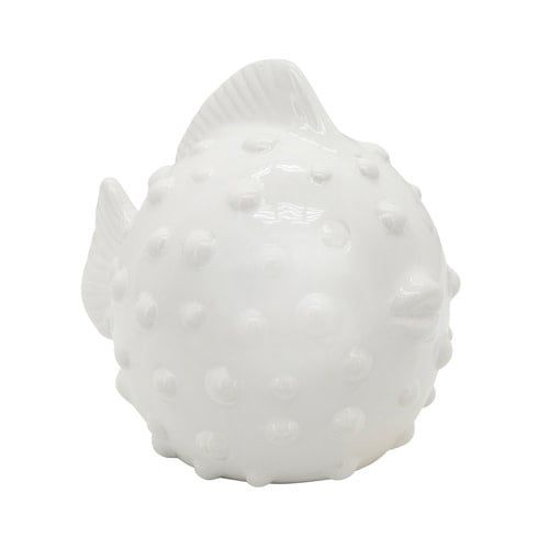 Puffer Fish-White 8&quot;