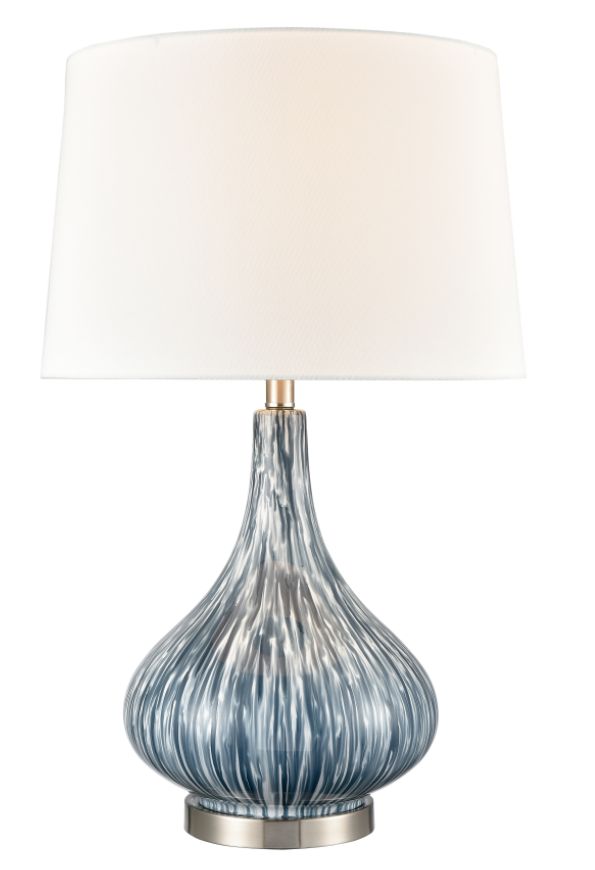 Northcott Lamp-Blue 28&quot;H