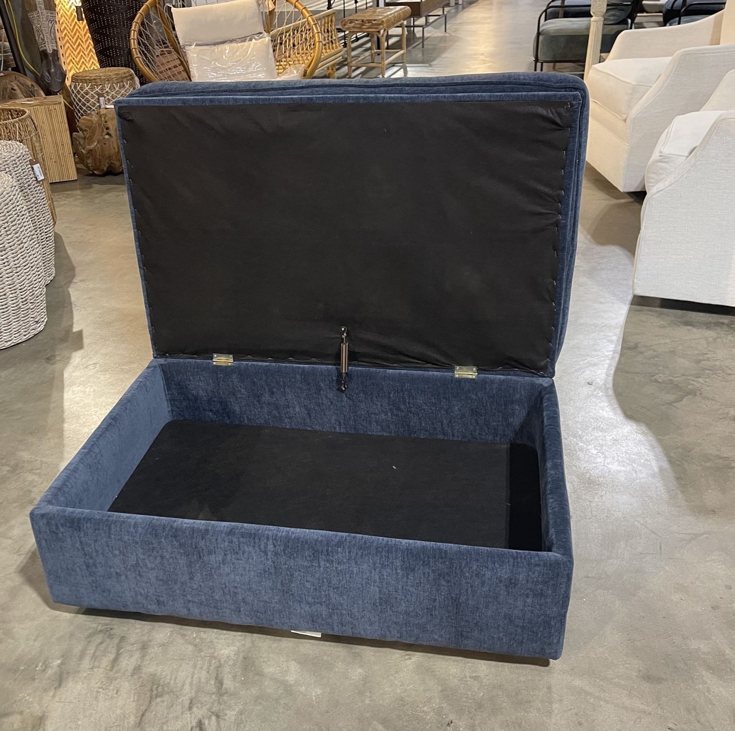 Storage Ottoman-Kenley Indigo-39x25x16