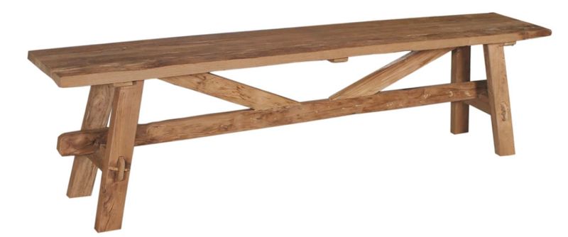 Tucker Teak Bench-88x12x19