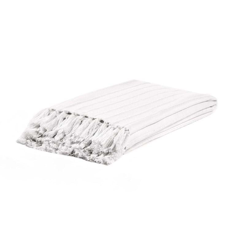 TC Hunter White Throw-50x70