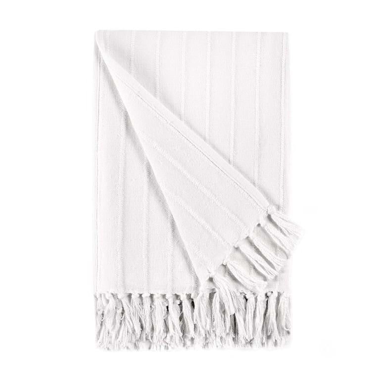 TC Hunter White Throw-50x70