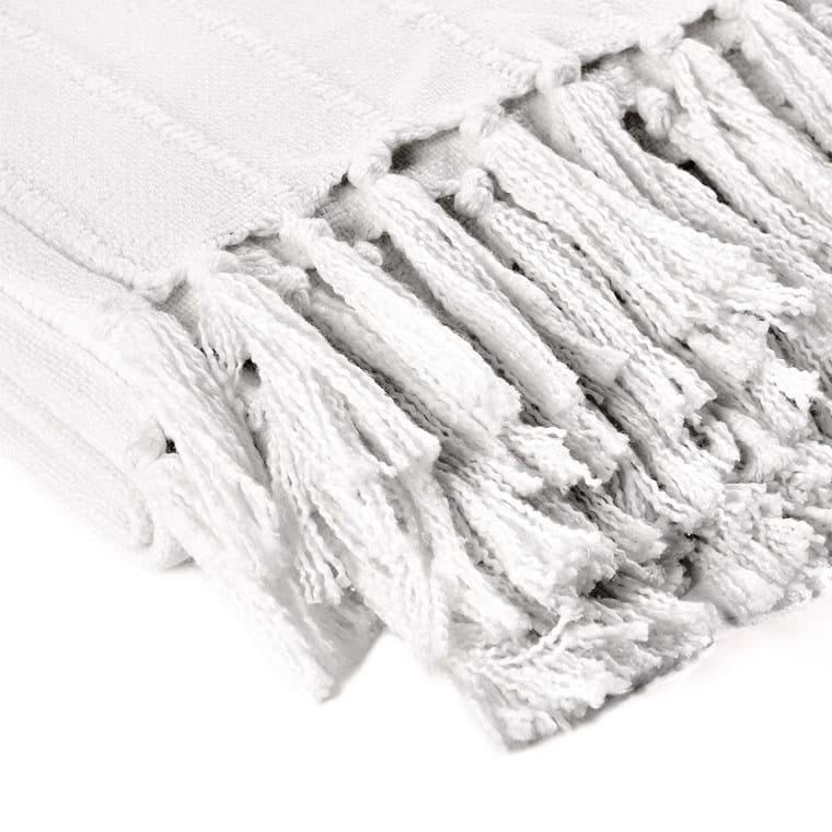 TC Hunter White Throw-50x70