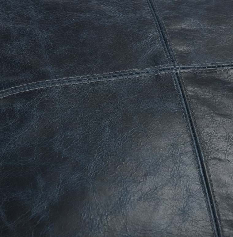 SLD Leather Naval Pillow-Nightfall Blue-22x22 pillow