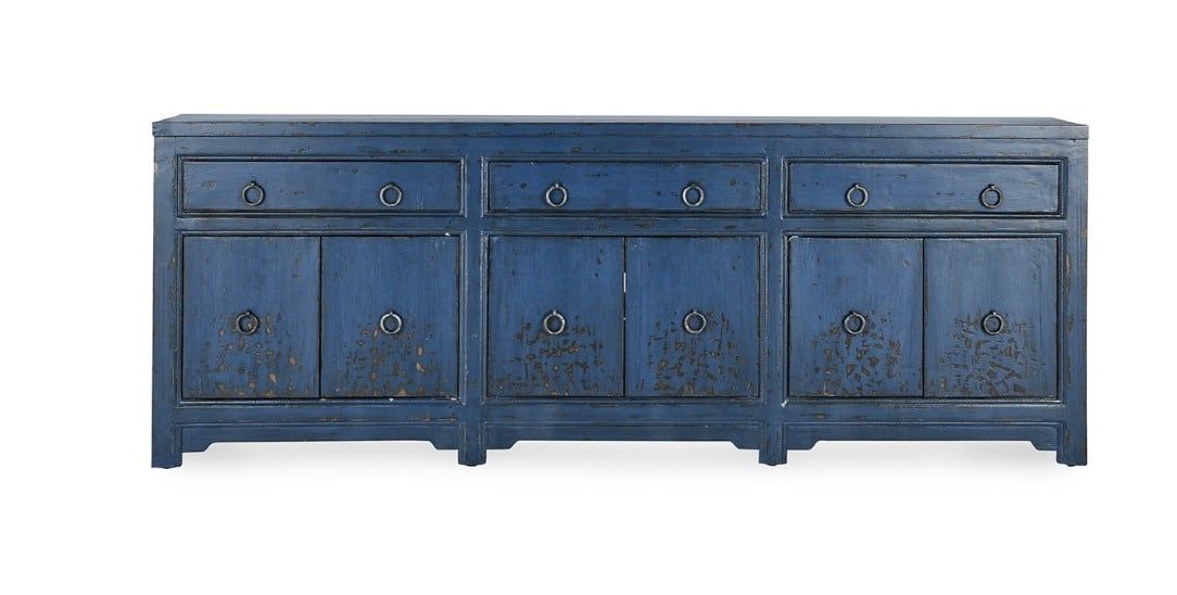 Amy 3DWR 2DR Sideboard Royal Blue 104 X 16.5 X 38.2 Clearance