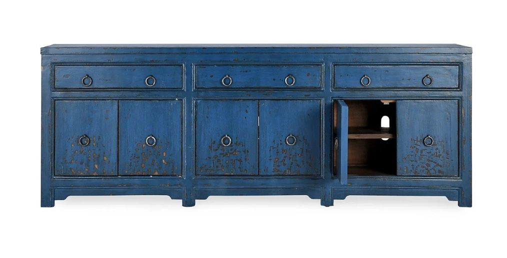 Amy 3DWR 2DR Sideboard Royal Blue 104 X 16.5 X 38.2 Clearance