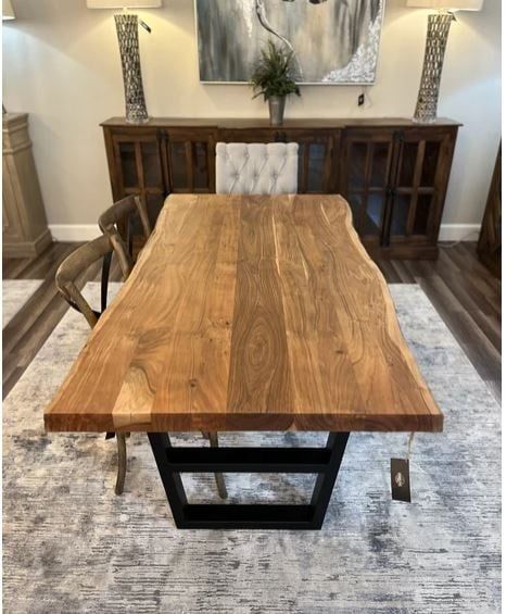 Hailey Acacia 72.5&quot;x36.25&quot;x31&quot; Dining Table Nat/Gray