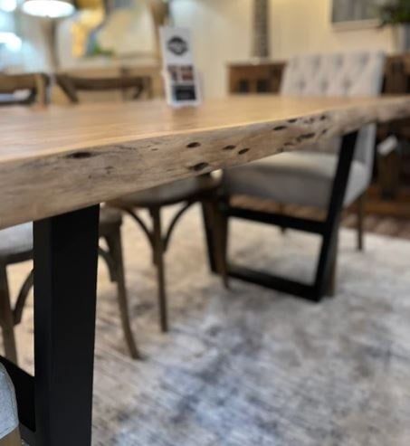 Hailey Acacia 72.5&quot;x36.25&quot;x31&quot; Dining Table Nat/Gray